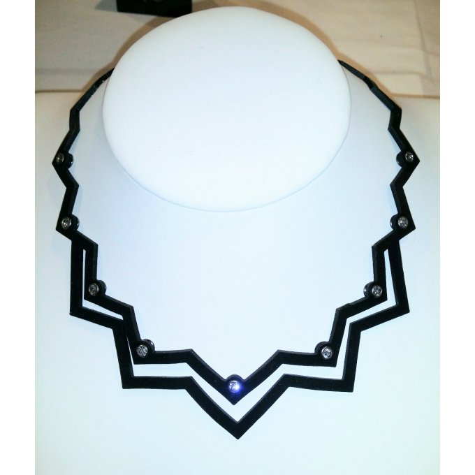 collier chevron swarowski