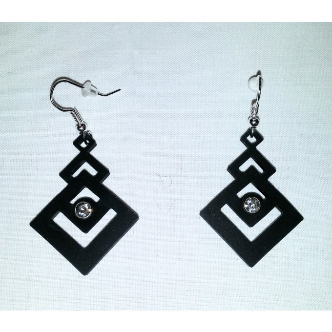 Boucle d'oreille Chevron swarovski