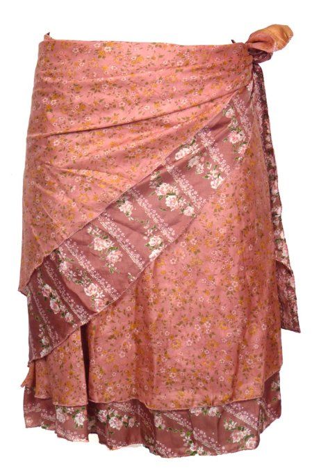 Jupe courte rose poudrée