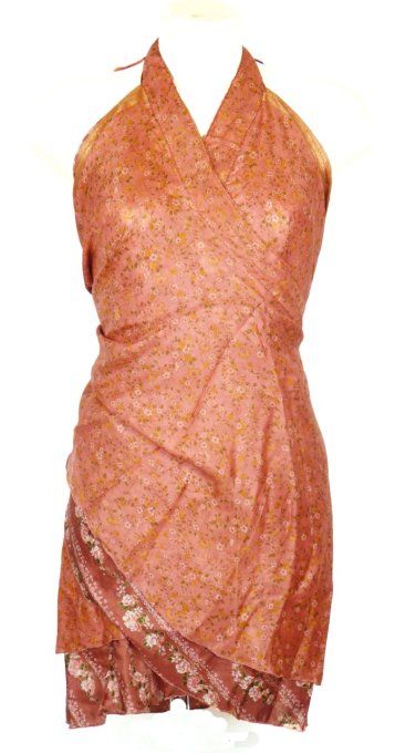 Jupe courte rose poudrée
