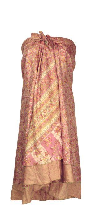 Jupe longue en soie aux tons pastels