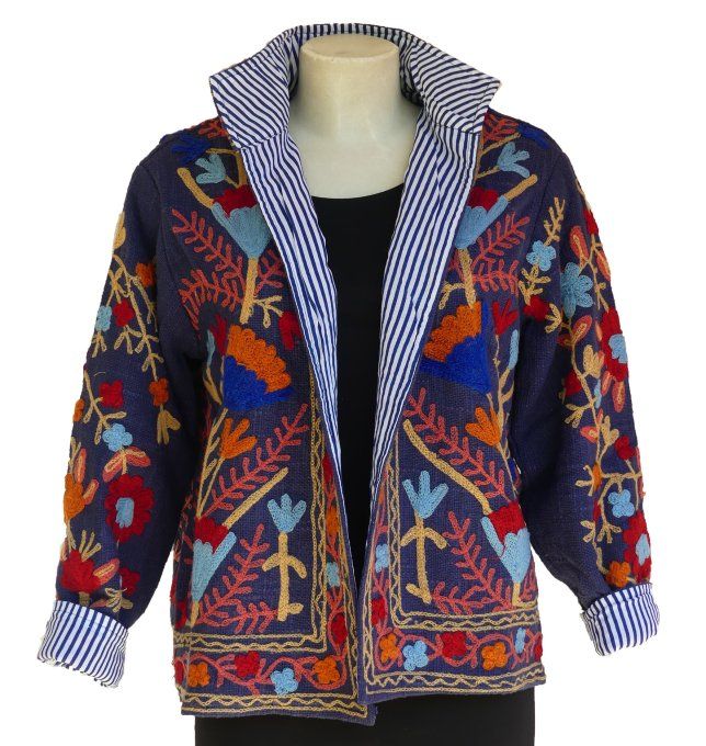 Veste SUZANI bleue marine